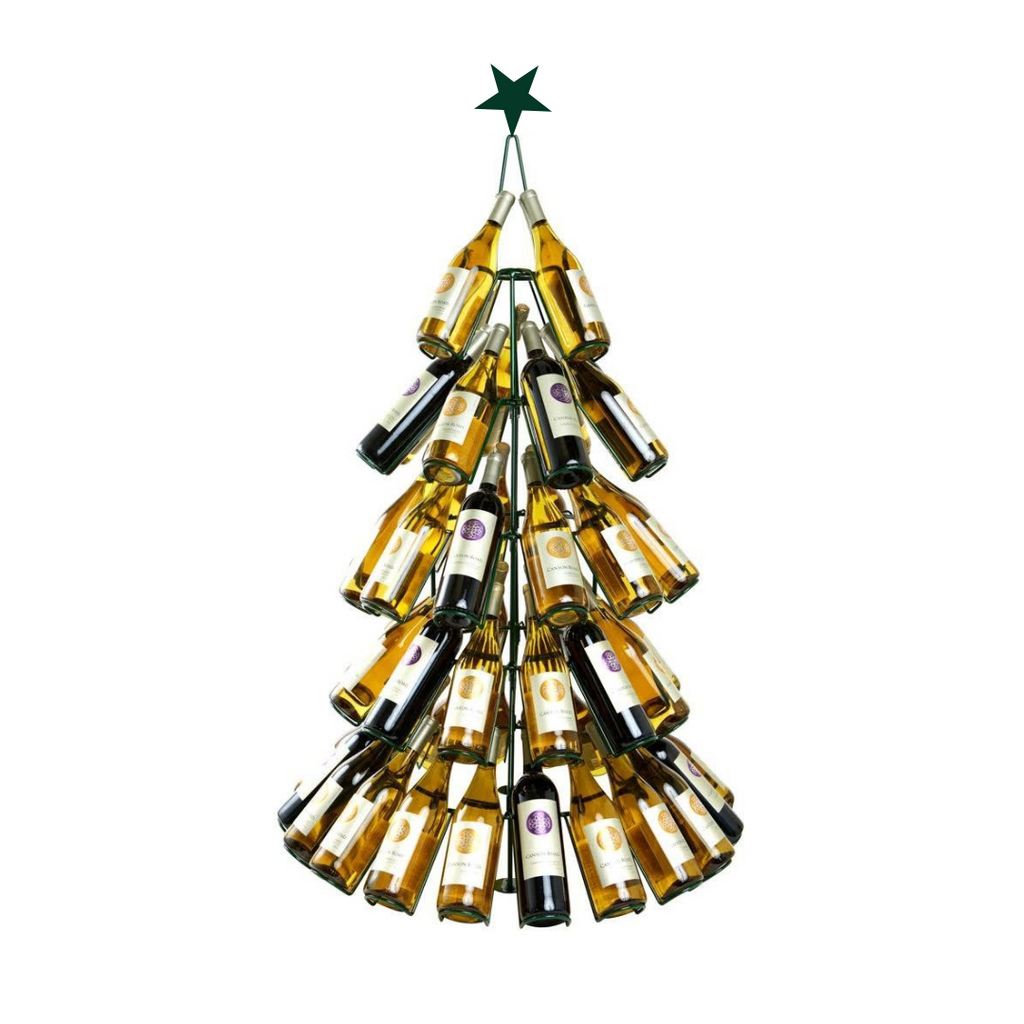 Christmas Tree Wine Rack, 60 Rack Spaces
