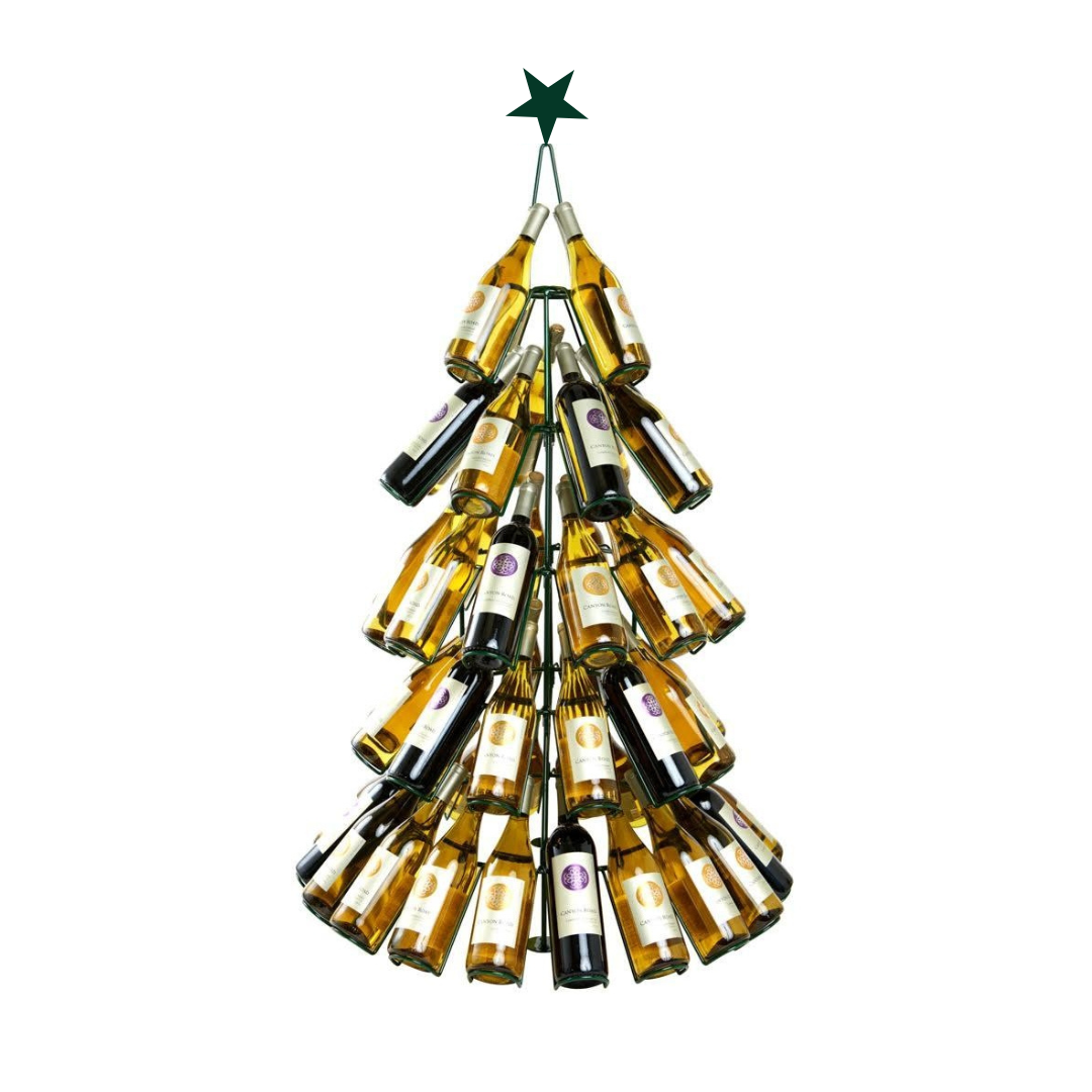 Christmas Tree Wine Rack, 60 Rack Spaces