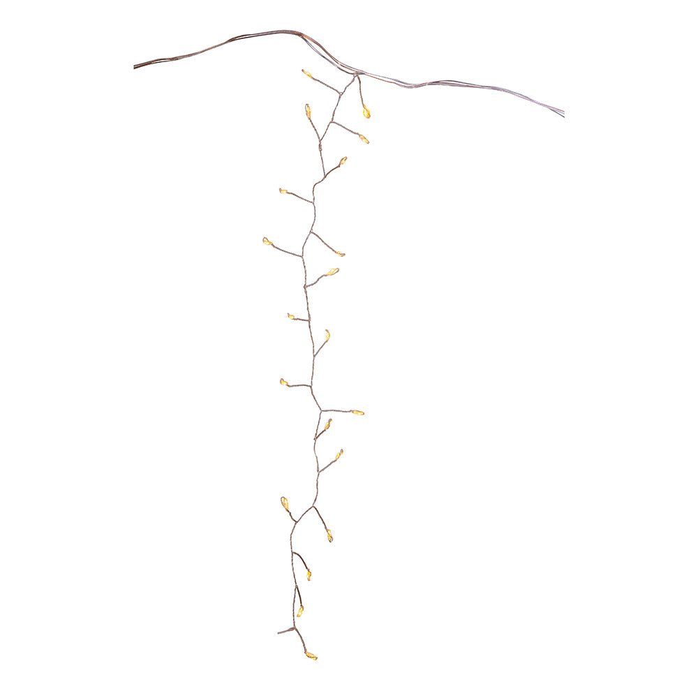 220-Light Starburst Warm White LED Icicle Light Set