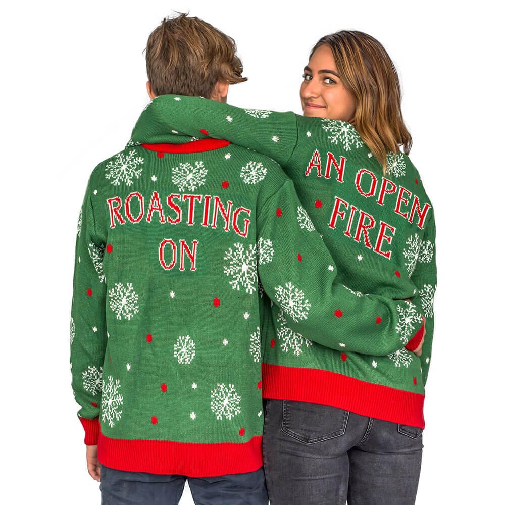 Women's Chest Snowflakes Christmas Tree Ugly Christmas Sweater