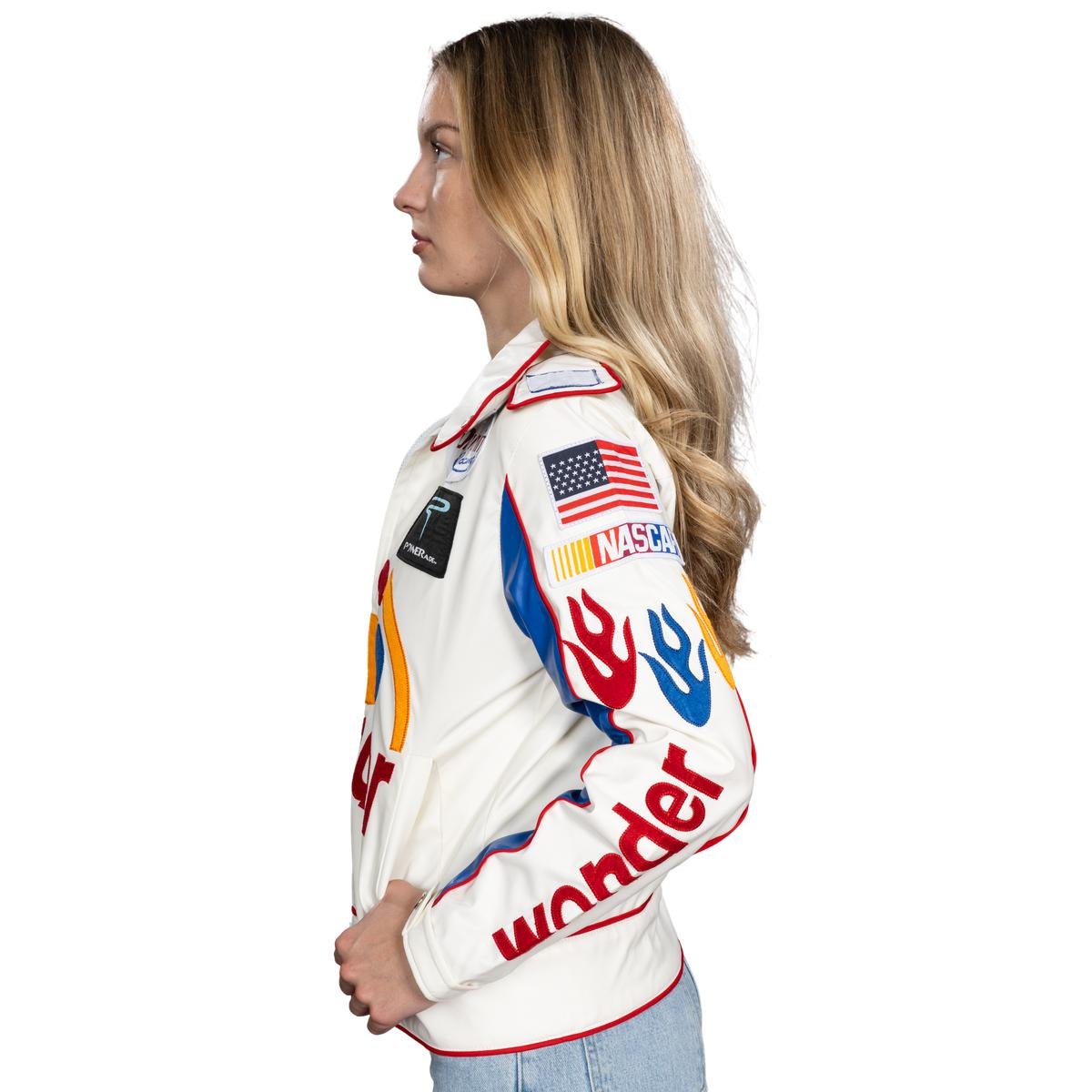 Wonder Bread Talladega Replica Stock Car Racing Movie Halloween Cosplay Costume Jacket