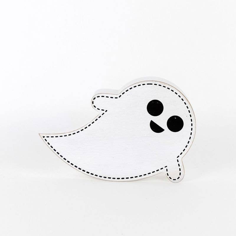 Wood Ghost Cutout | 8.25-Inch Halloween Decor