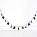 Wood Spider & Witch Hat Halloween Garland | 60 in.