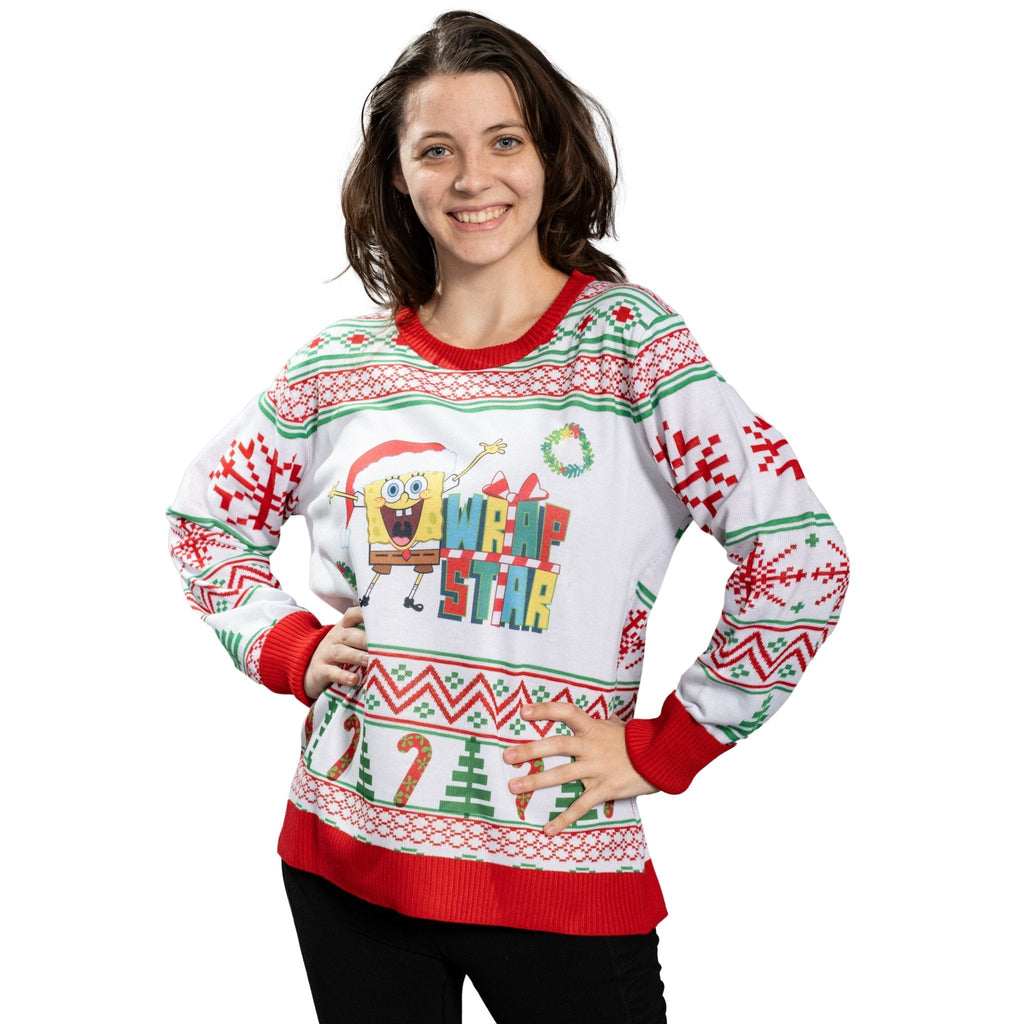 Wrap Star SpongeBob Christmas Sweater