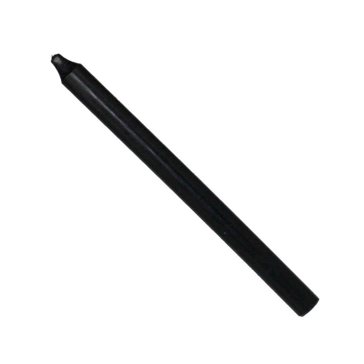 Rustic Taper Dinner Candle - 12 Inch Black