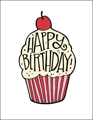 Notion - Cupcake Birthday Card