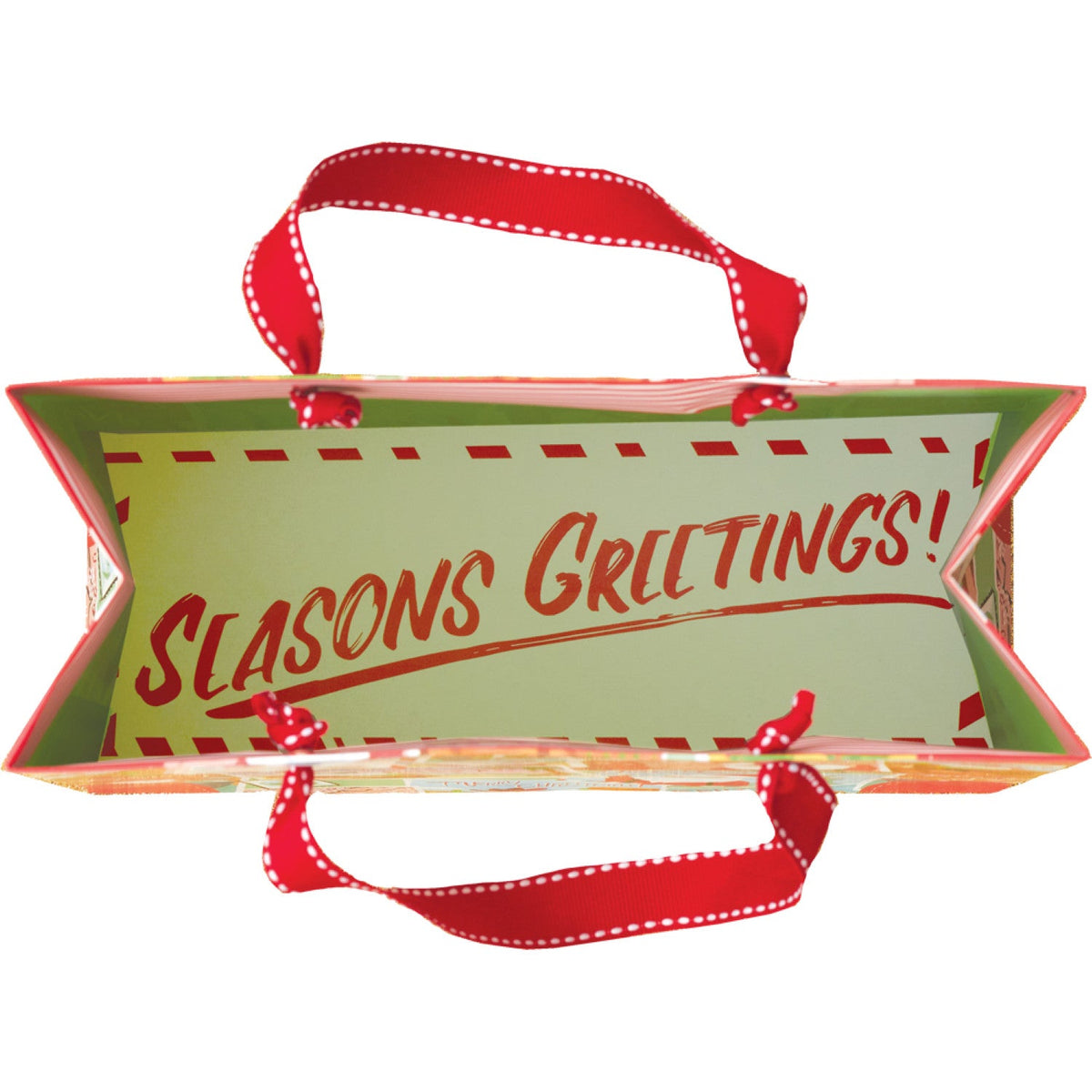 Santa's Vacation Medium Square Gift Bag