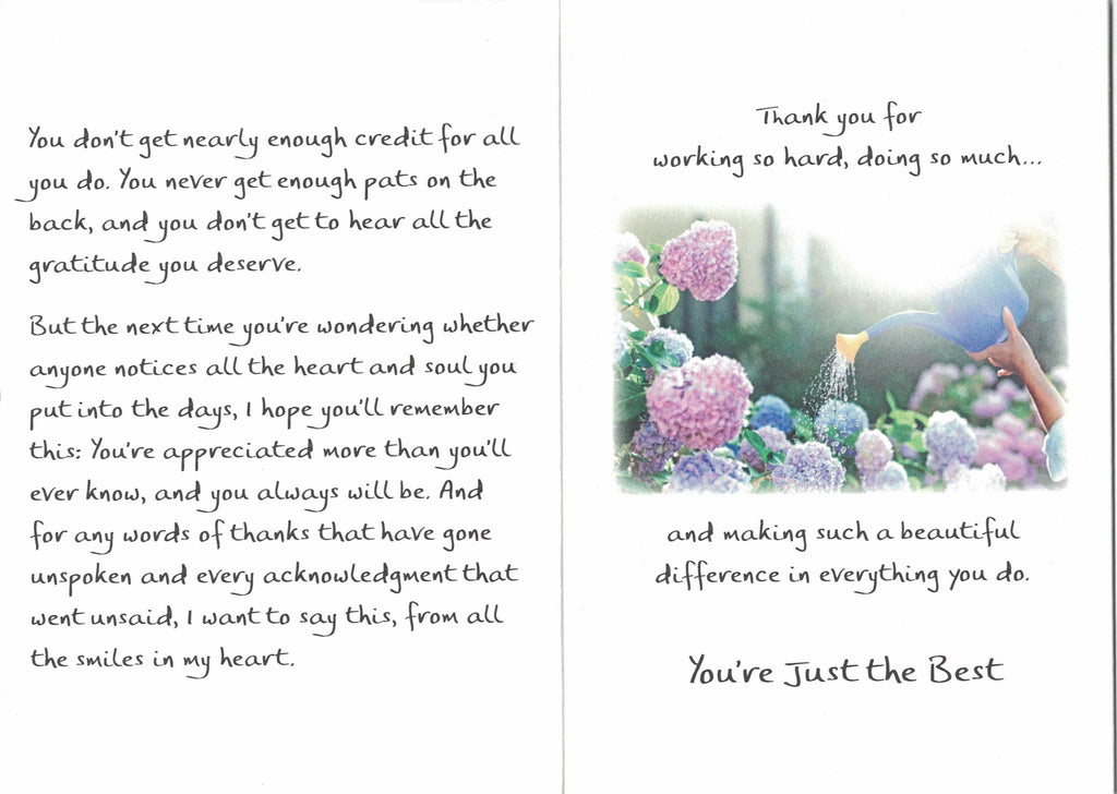 You Work So Hard And Do So Much - Greeting Card