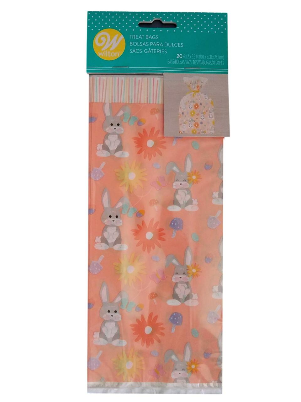 Bunny Flower Standard Treat Bag 20 Count