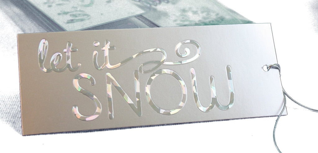 Foil Embossed Tie Gift Tags 10 Pack - Green