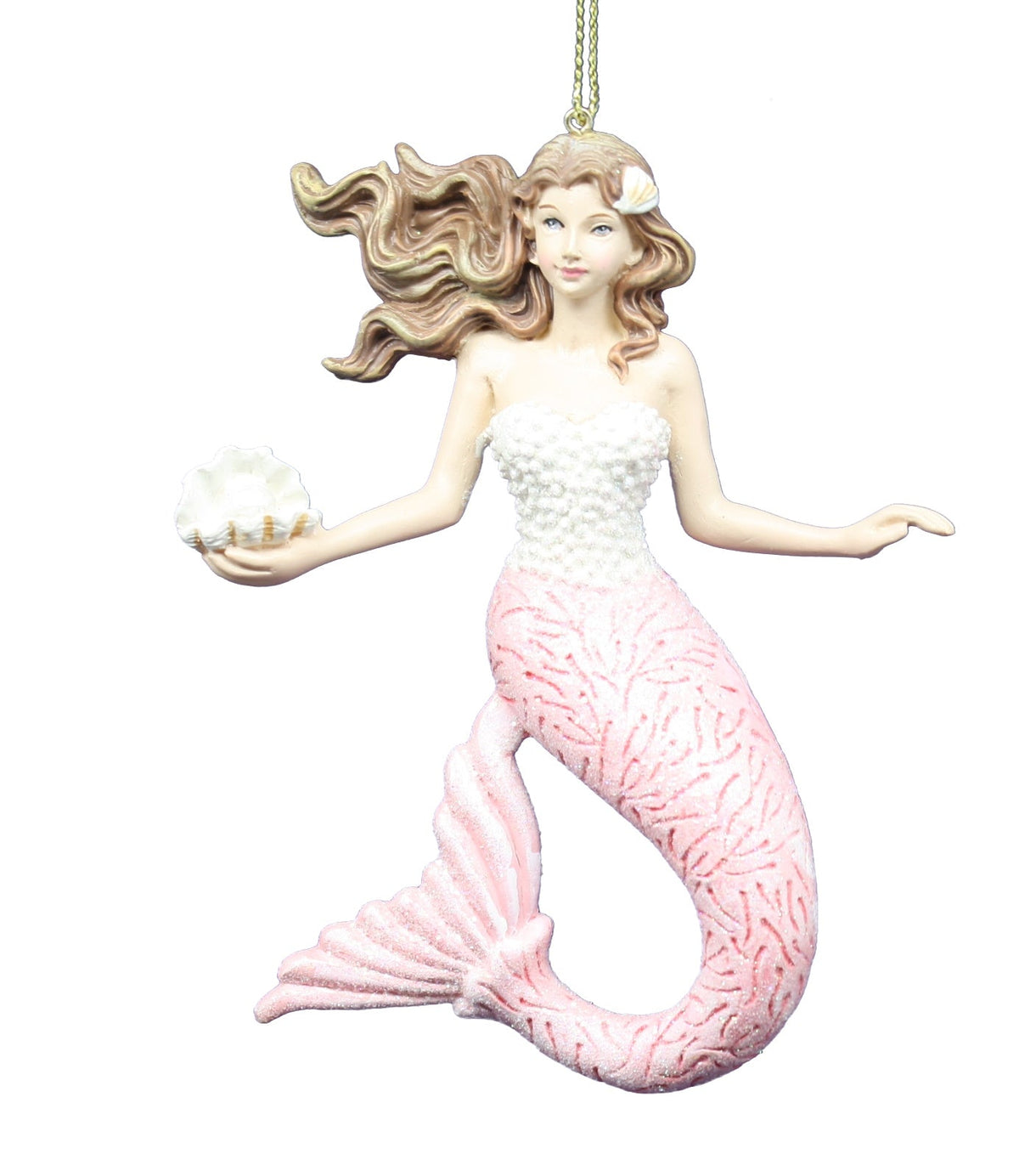 Mermaid With Ocean Pattern Ornament -