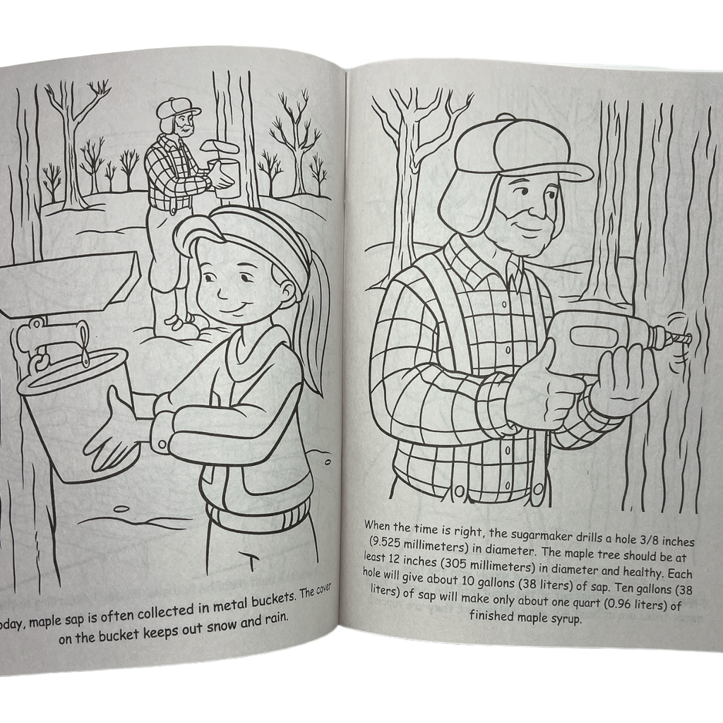 Welcome To Our Sugarhouse  Story / Coloring Book