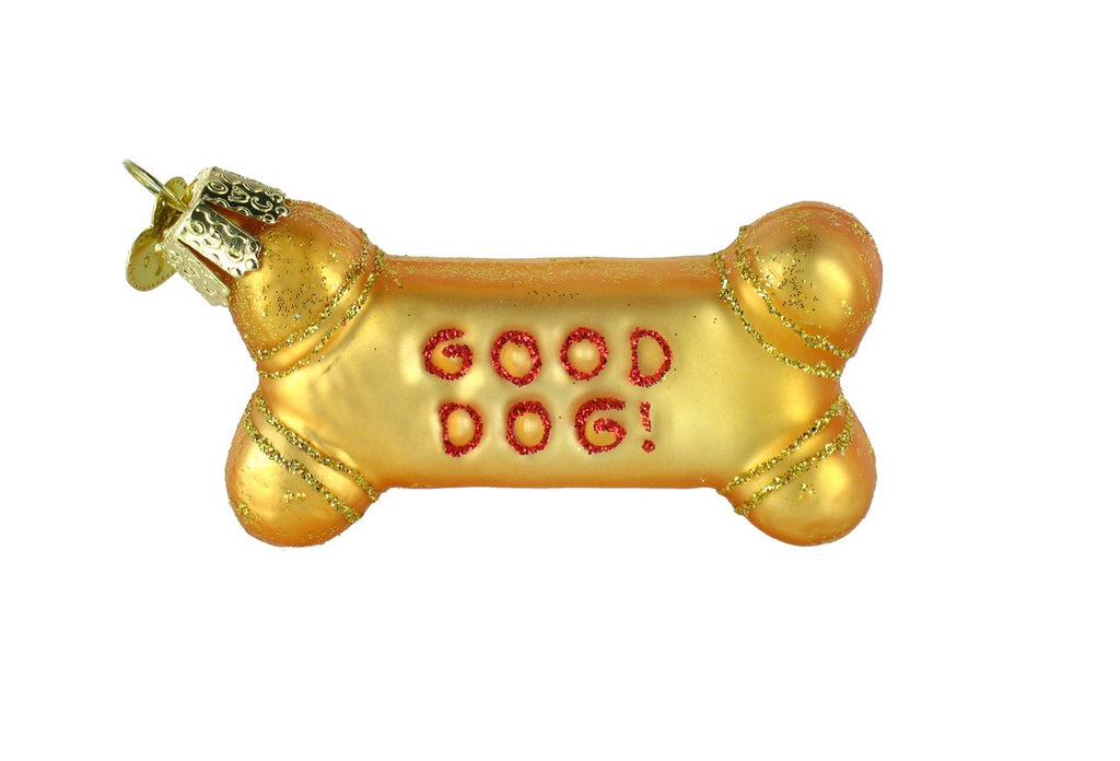 Dog Biscuit Glass Ornament