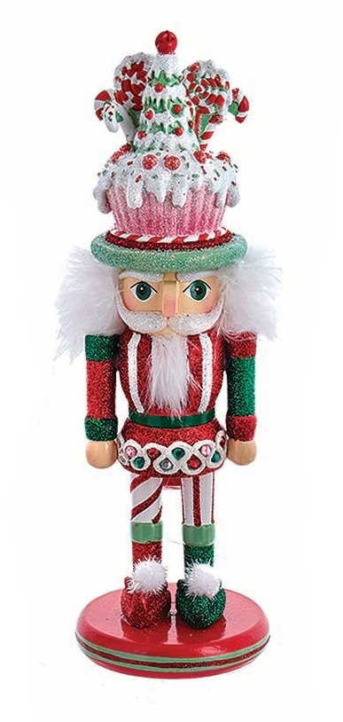 10" Hollywood Bakery Hat Nutcracker - Cupcake