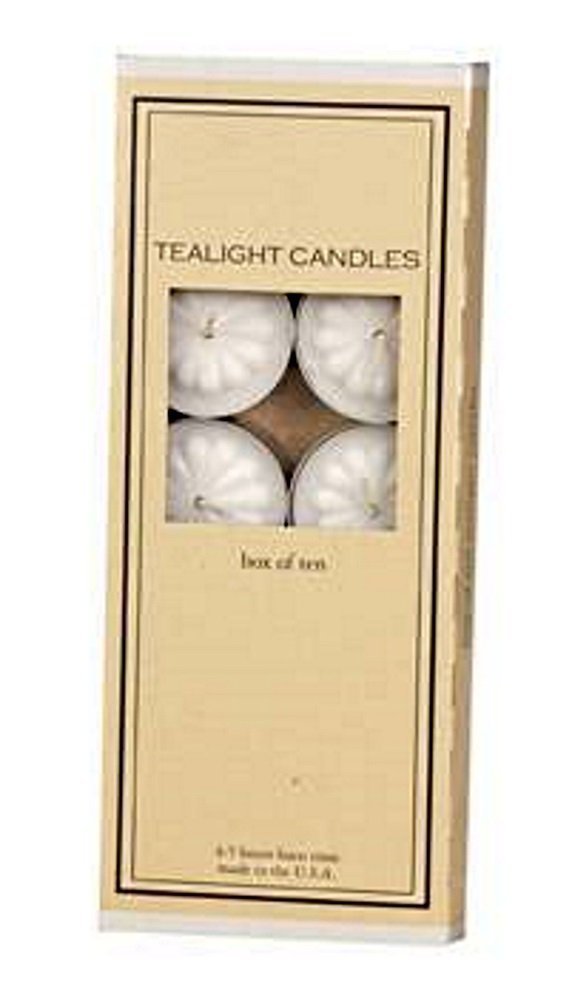 Unscented Tealight Candle 10 Piece Set