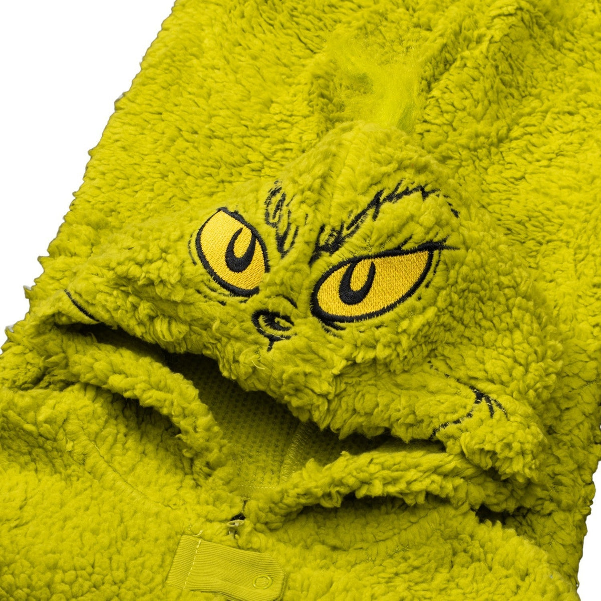 Youth Kids Toddler Grinch Sherpa Union Suit Pajamas Halloween Cosplay Costume