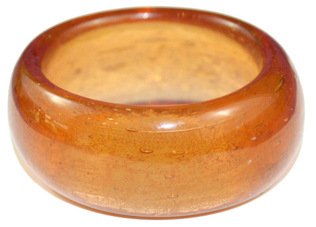 Napkin Ring Glass - Amber