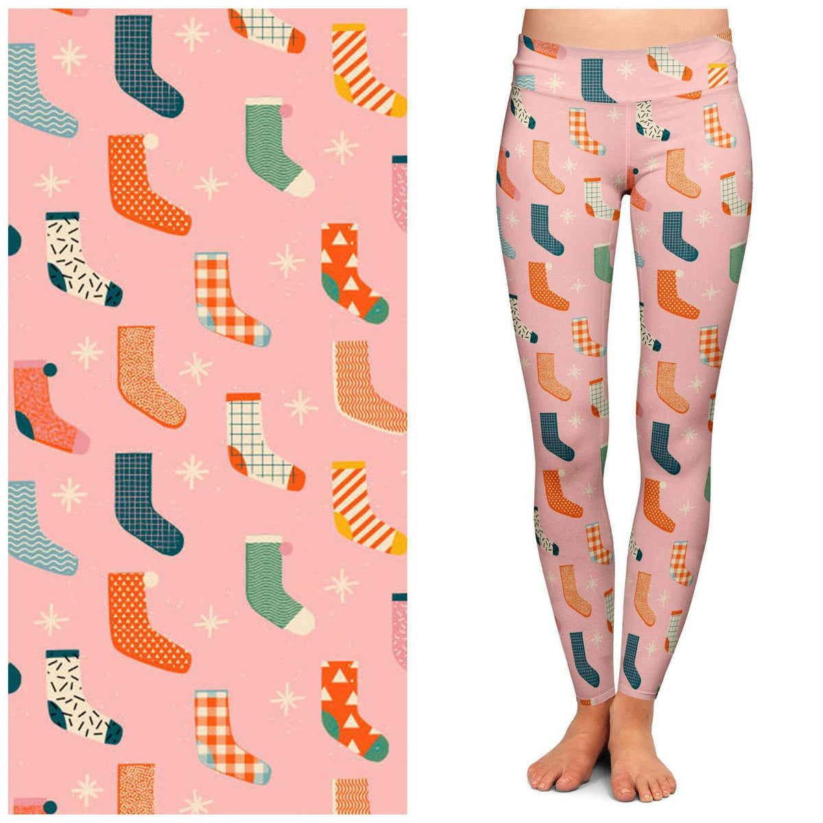 "Yuletide Yarn" Buttery Soft Leggings by Lipstick & Chrome