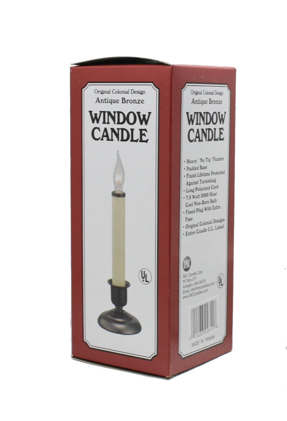 Cape Cod - Bronze Electric Sensor 9 Inch Window Candle