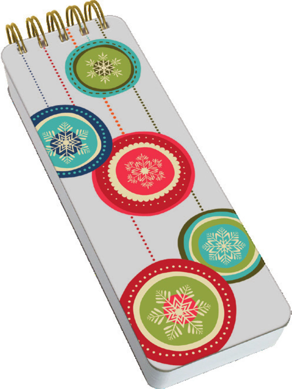 Tall Spiral Holiday Notebook - Trees