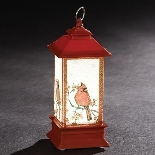 LED Lantern With Cardinal