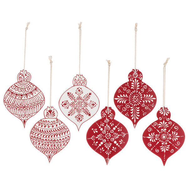Hand Painted Wood Ornament -