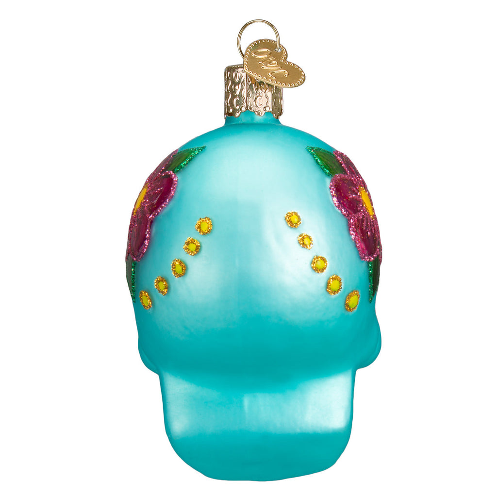 Day of the Dead Glass Ornament