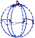 Blue LED Foldable Metal Sphere - 6 Inch